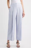Theory Pleated High Waist Wide Leg Pants