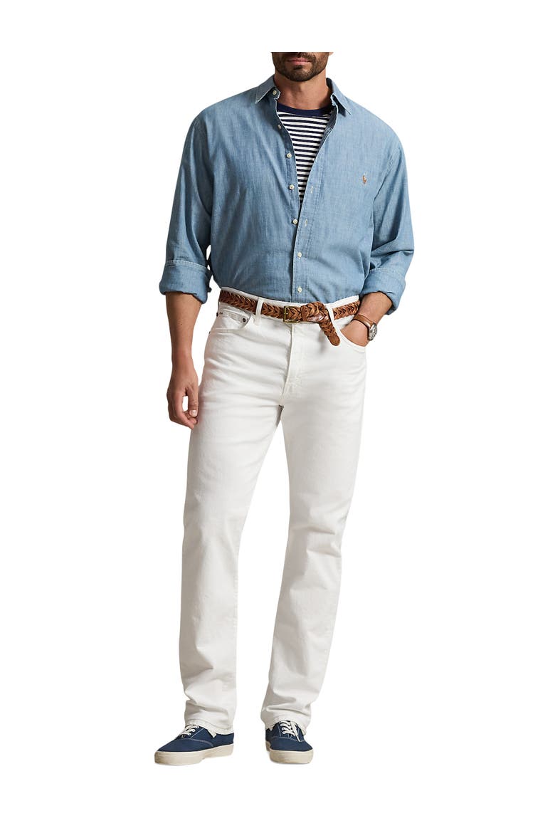 Big & Tall Varick Slim-Fit Straight-Leg Jeans V2, Alternate, color, WHITE