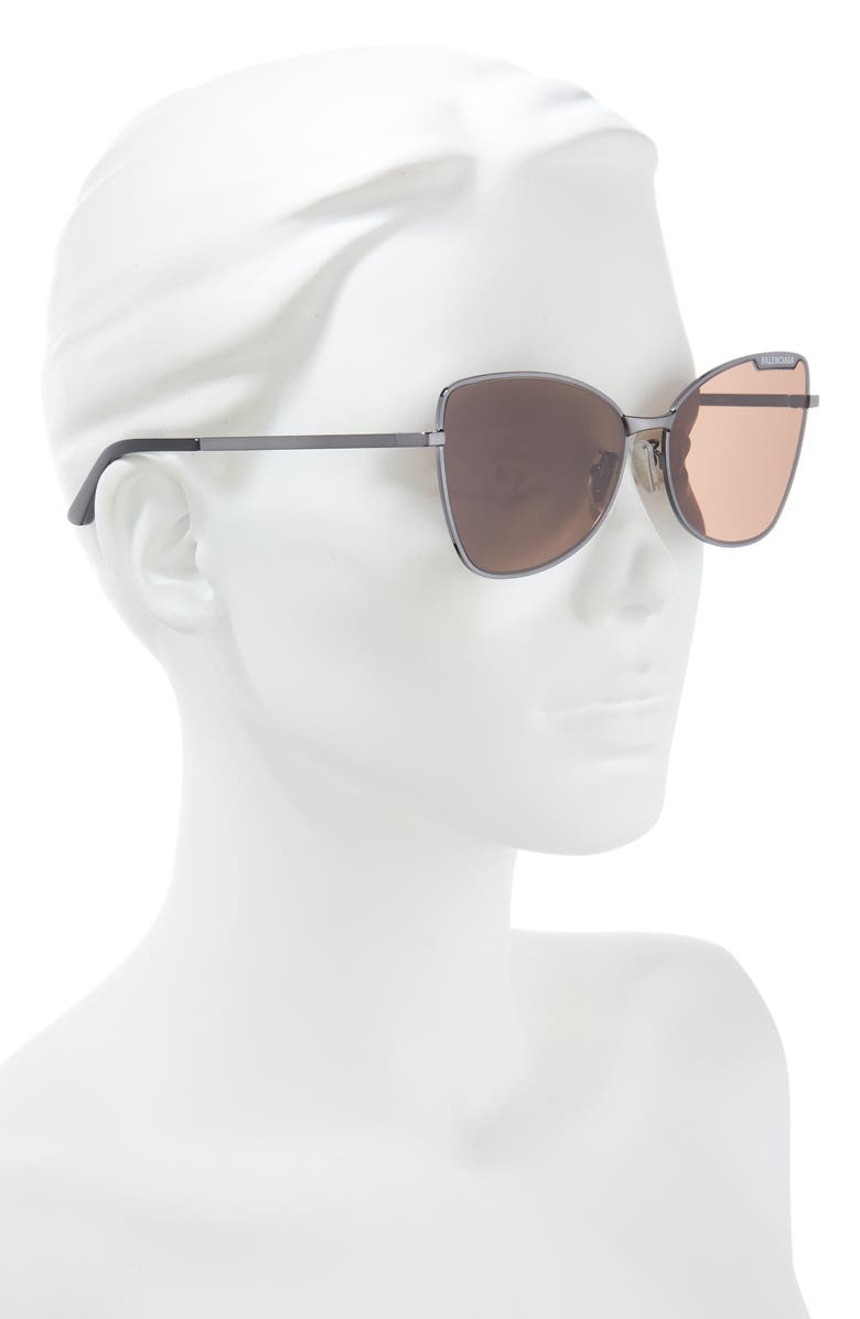 Balenciaga 60mm Cat Eye Sunglasses, Alternate, color, 