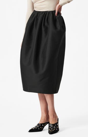 ◇hug your skin◇ Balloon padded midi skirt black & Other Stories Balloon Midi Skirt | Nordstrom