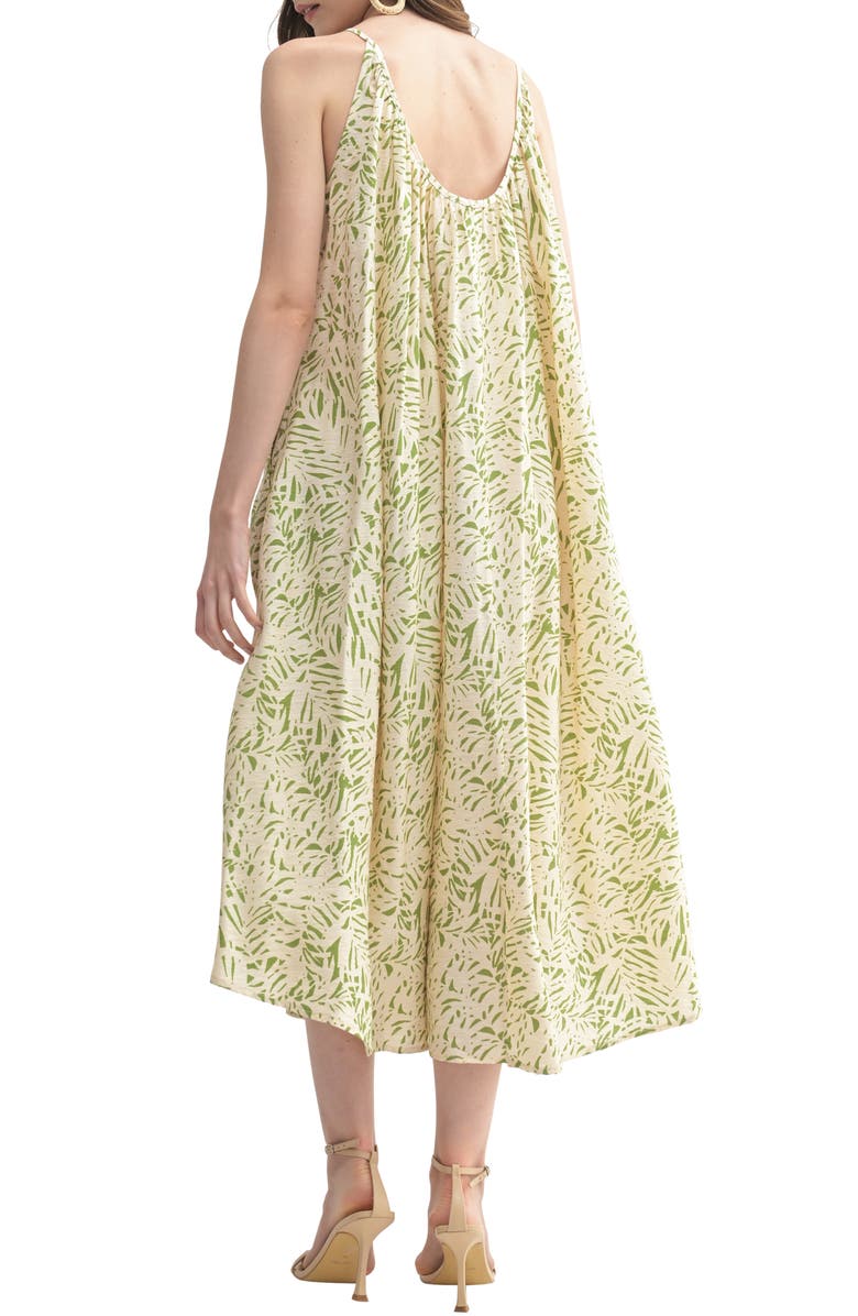 Lush High Neck Maxi Dress, Alternate, color,