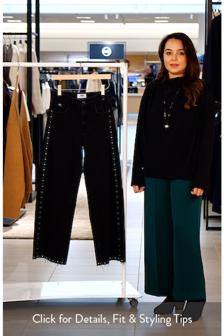 Rebecca Stud Seam Wide Leg Jeans video