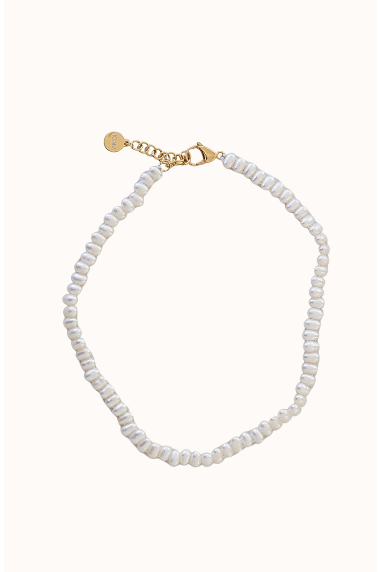 Pebble Pearl Necklace, Main, color, White Pearls