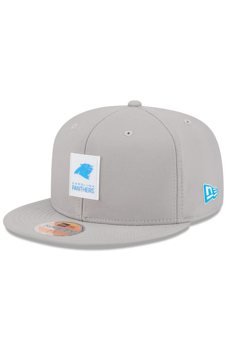 New Era Men's New Era Gray Carolina Panthers 2025 Sideline  59FIFTY Fitted Hat, Main, color, 