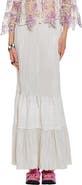 Anna Sui Plisse Tiered Maxi Skirt