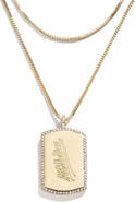 WEAR by Erin Andrews x Baublebar Oakland Athletics Dog Tag Necklace