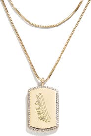 WEAR by Erin Andrews x Baublebar Oakland Athletics Dog Tag Necklace