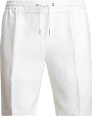 Ralph Lauren Purple Label Hand Tailored Drawstring Linen Shorts