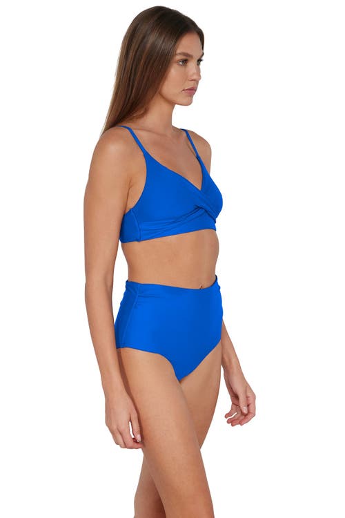 Sunsets Lyla Bralette Bikini Swimsuit Top In Electric Blue