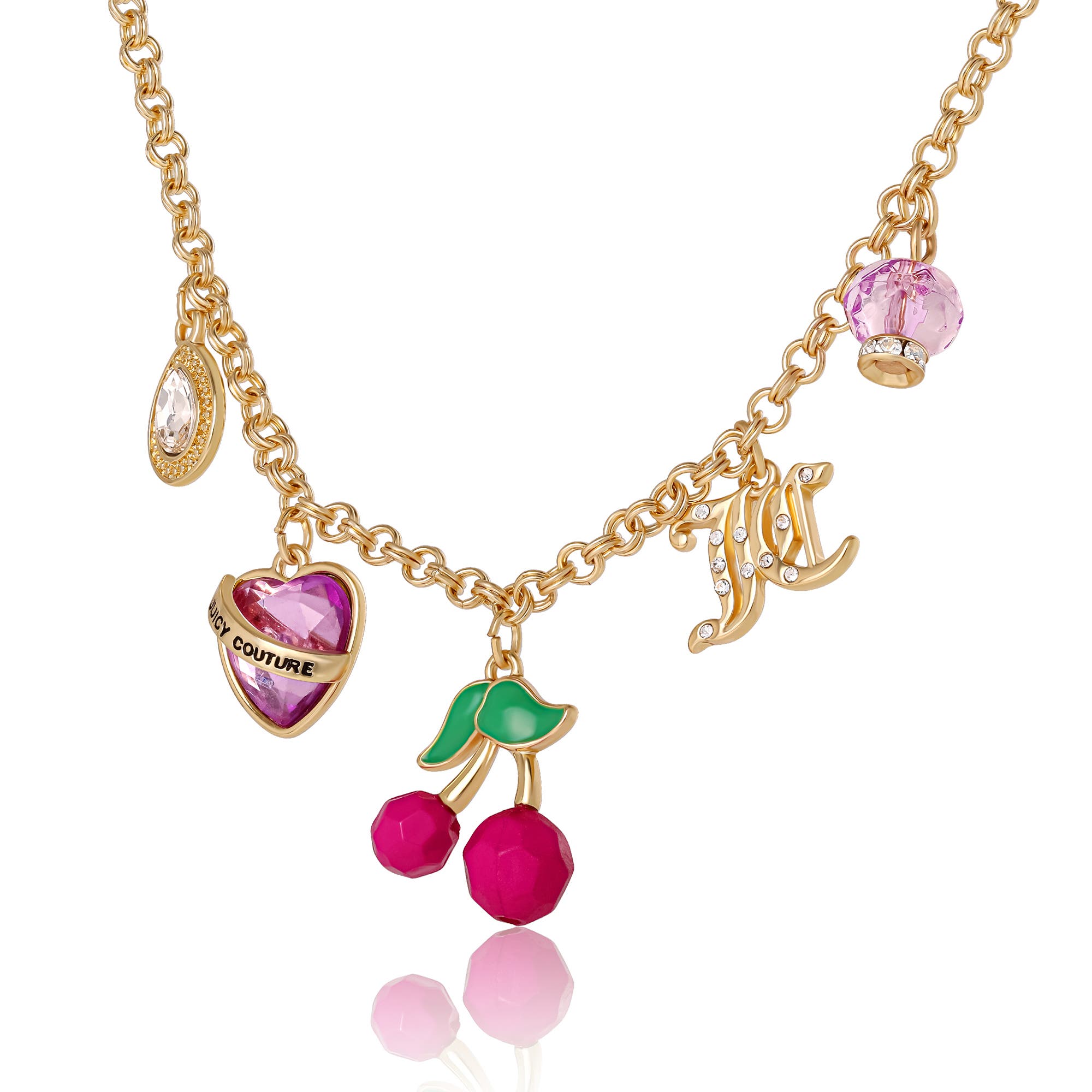 Juicy Couture チャームブレスレット ピンク 激レア 定価25000 Juicy Couture Cherry Charm Necklace, 18 + 2'' (Women) | Nordstrom
