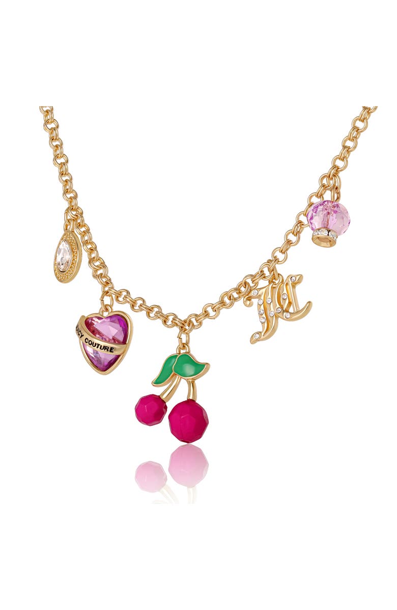 Juicy Couture Cherry Charm Necklace, 18 + 2

, Alternate, color, Gold Tone