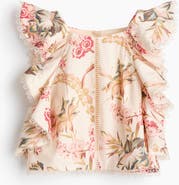 H&M Sleeveless Linen-blend Top