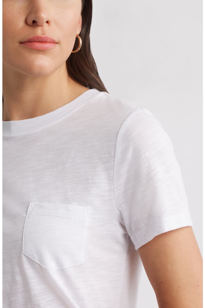 Cotton & Modal T-Shirt, Alternate, color, WHITE