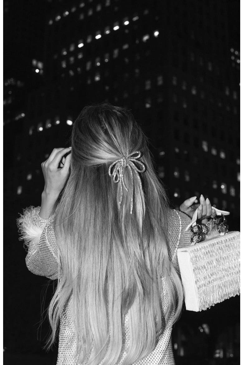 Park Avenue Bow, Alternate, color, Silver