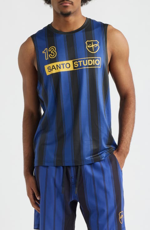 Santo Futbol Tech Stripe Tank