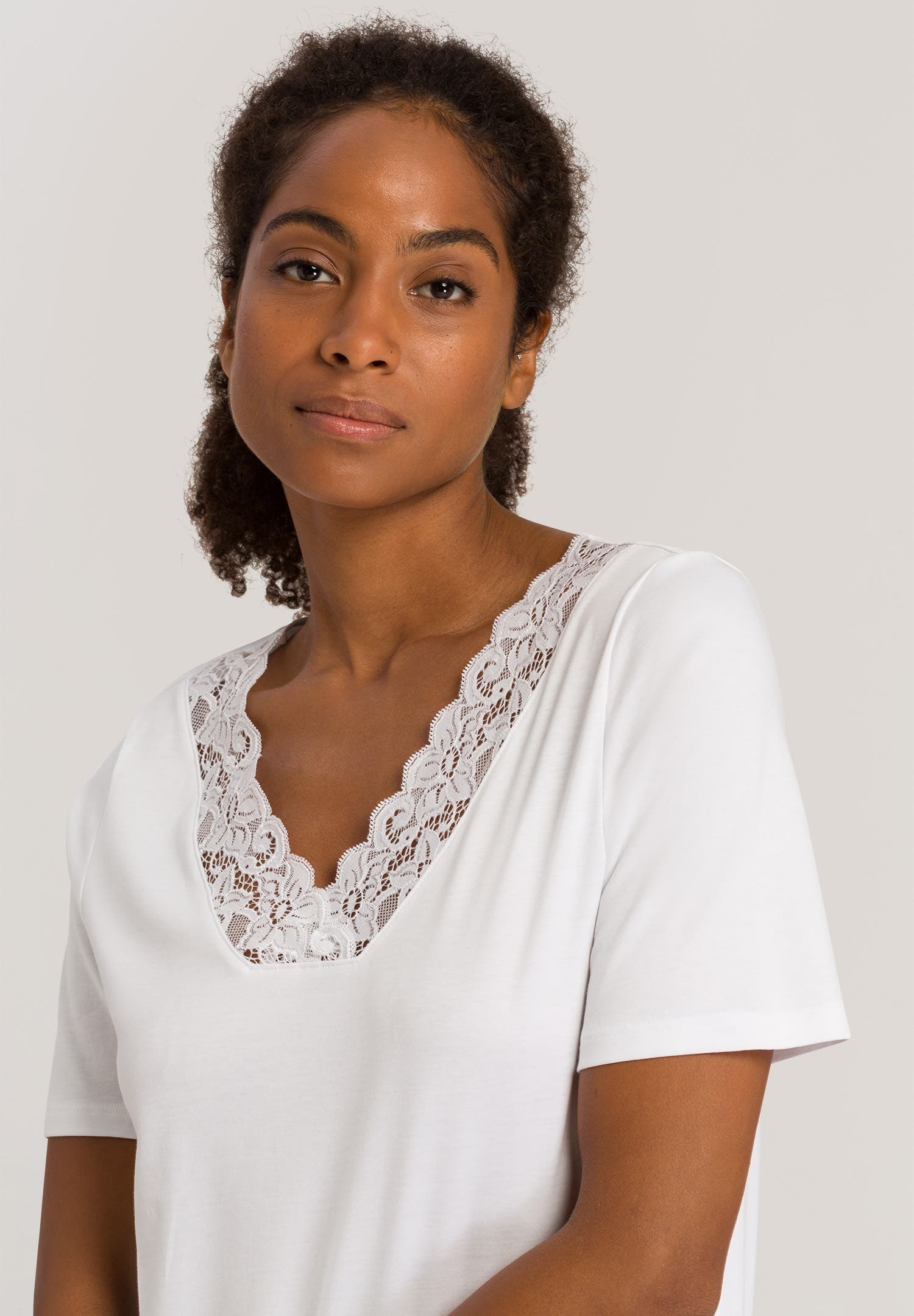 HANRO Moments Short Sleeve Long Gown (Women) | Nordstrom