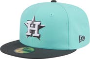 New Era Men's New Era Turquoise/Charcoal Houston Astros Two-Tone Color Pack 59FIFTY Fitted Hat