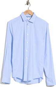 DENIM AND FLOWER Micro Geo Print Button-Up Shirt