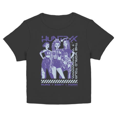 Junior's KPop Demon Hunters Rumi Zoey Mira Superstars Tour  Graphic T-Shirt