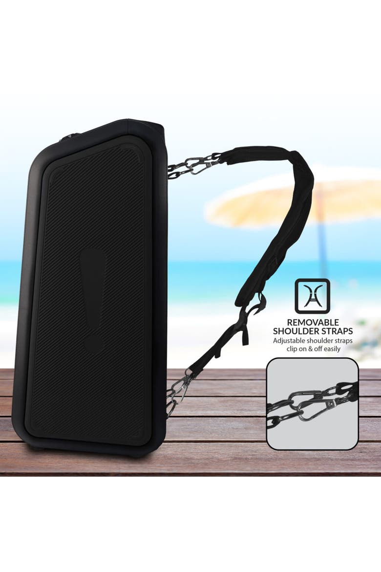 Bluetooth TWS Backpack Speaker W/ Reactive LED Lights, Alternate, color, Black