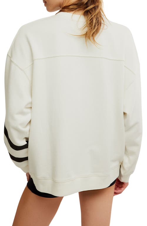 Free People Fp Movement All Star Oversize Graphic Sweatshirt In Neutral