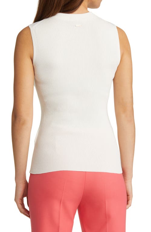 Hugo Boss Feskies Sleeveless Top In Soft Cream