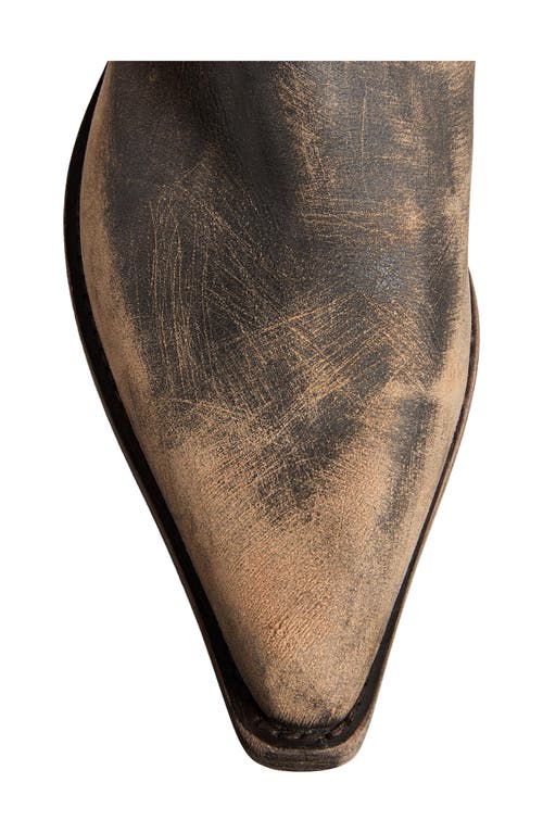 Khaite Clive Over The Knee Western Boot In Brown
