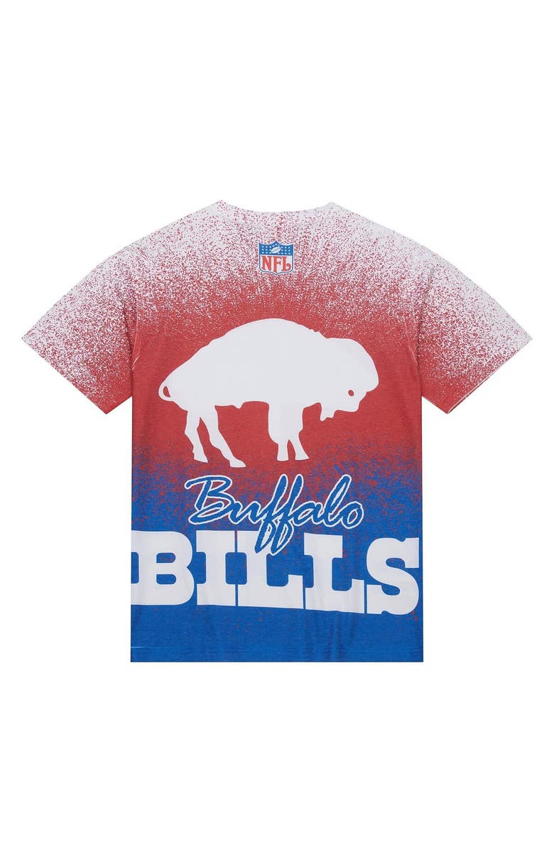 Mitchell & Ness Men's Mitchell & Ness  White Buffalo Bills Team Burst Vintage Logo T-Shirt, Alternate, color, White