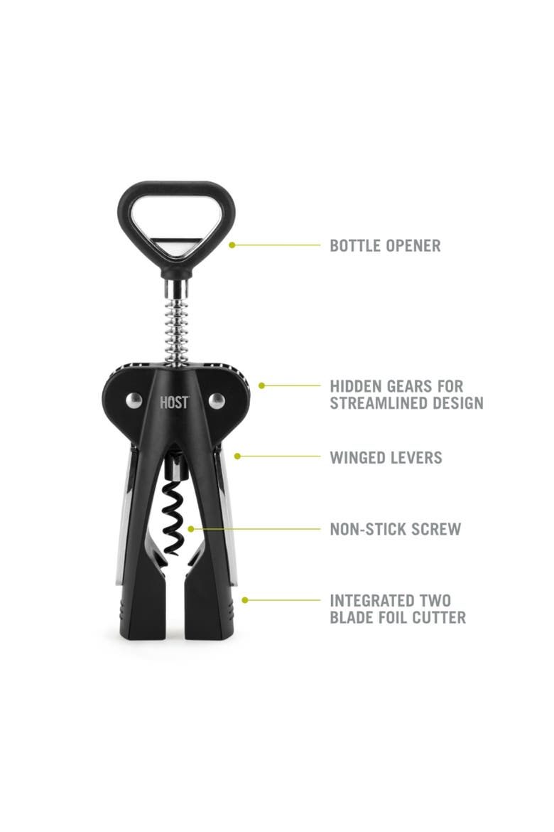 Winged Corkscrew, Alternate, color, Black