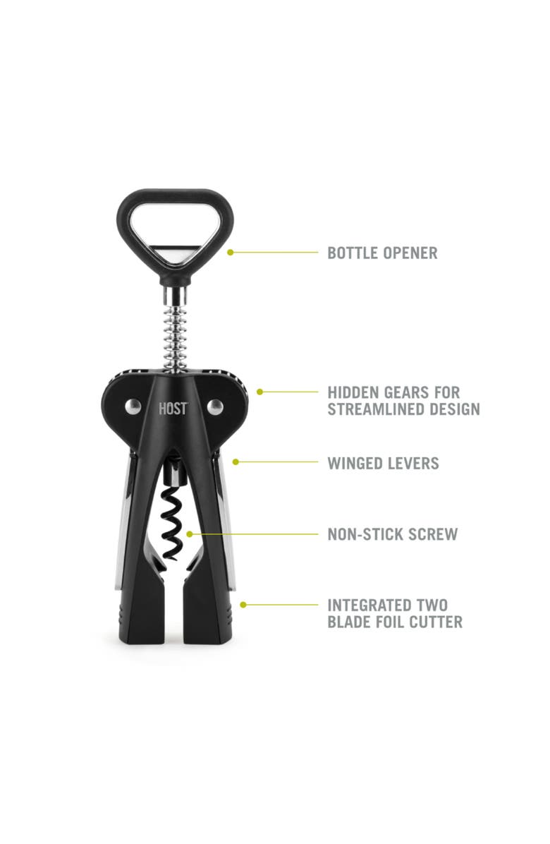 HOST Winged Corkscrew, Alternate, color, Black