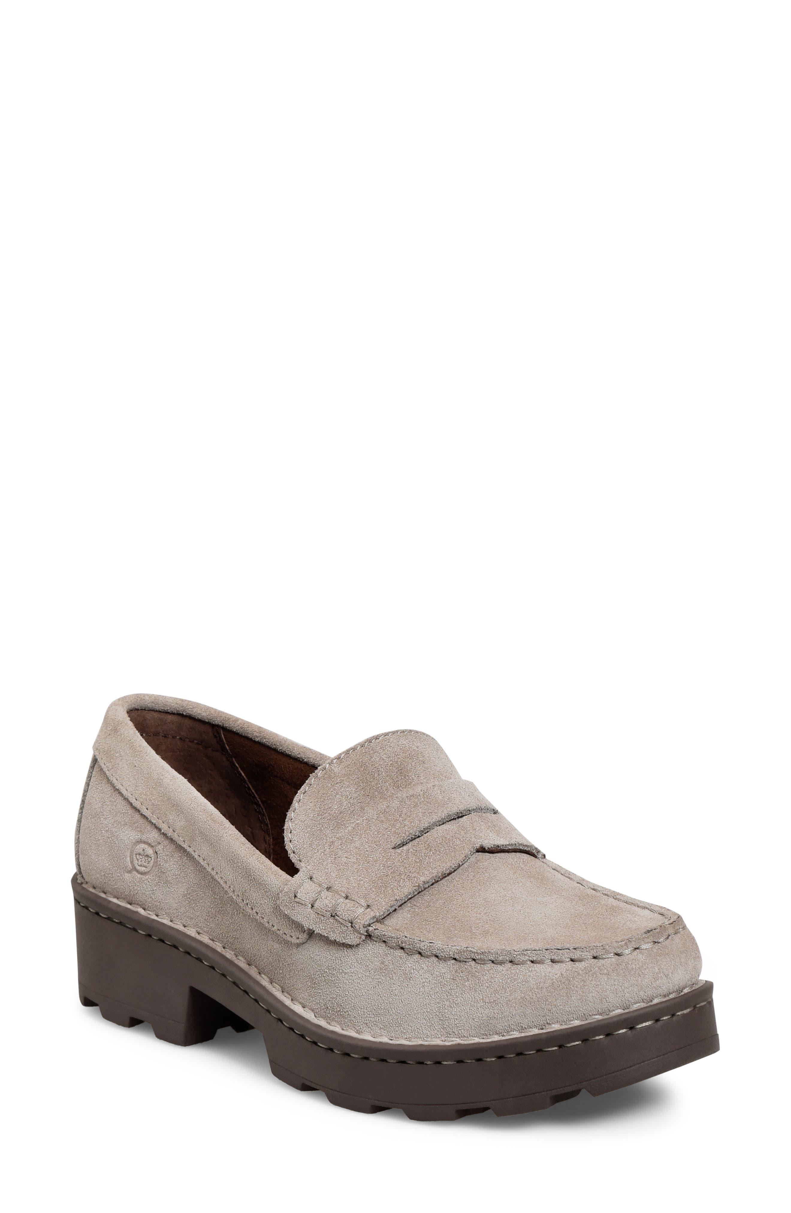 Carrera Suede Loafer, Main, color, TAUPE SUEDE