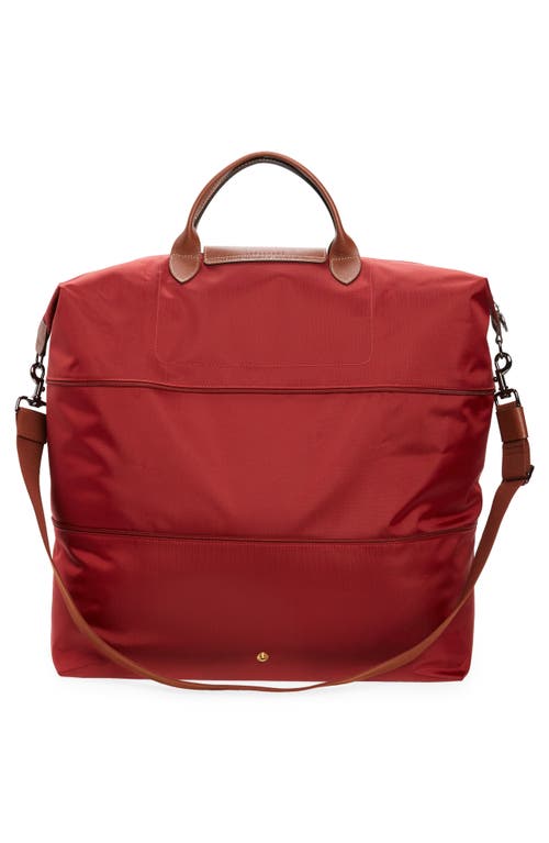 Longchamp Travel Bag Expandable Le Pliage Original In Red