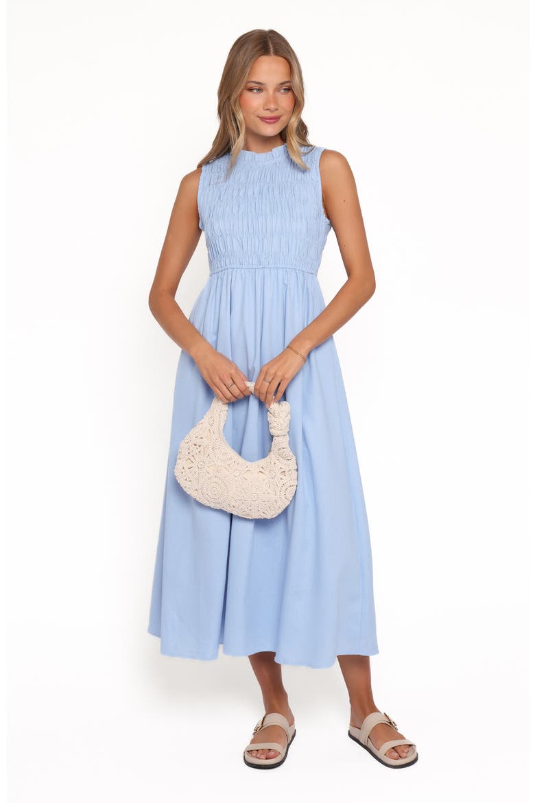 Lanna Smocked Sundress, Alternate, color, BLUE