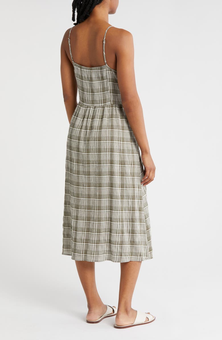 Melrose and Market Plaid Midi Dress, Alternate, color, 