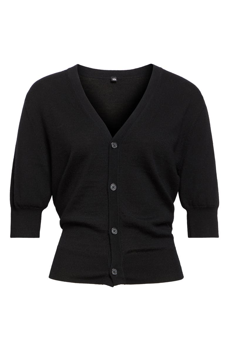 R13 Tight Waist Cotton & Cashmere T-Shirt, Alternate, color, White