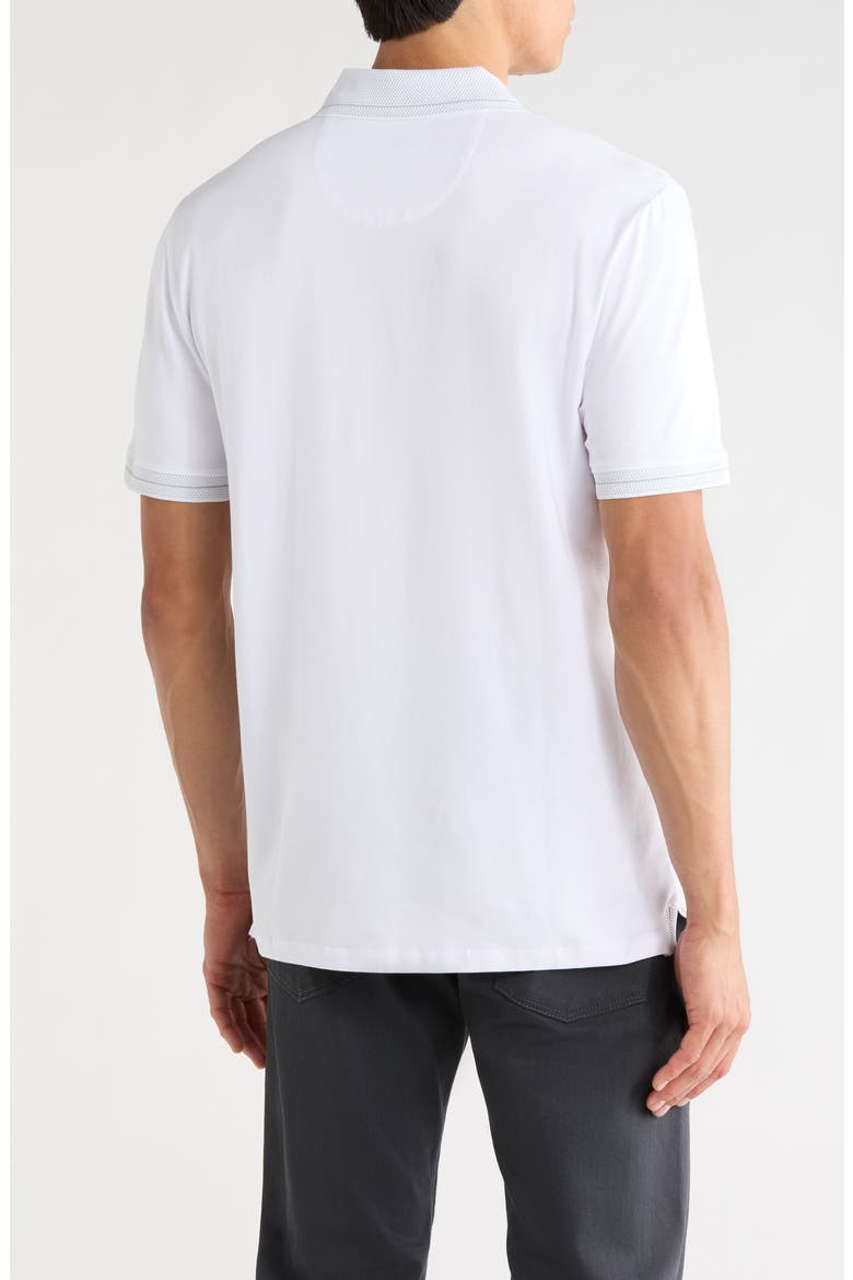 Duke Zip Polo, Alternate, color, WHITE