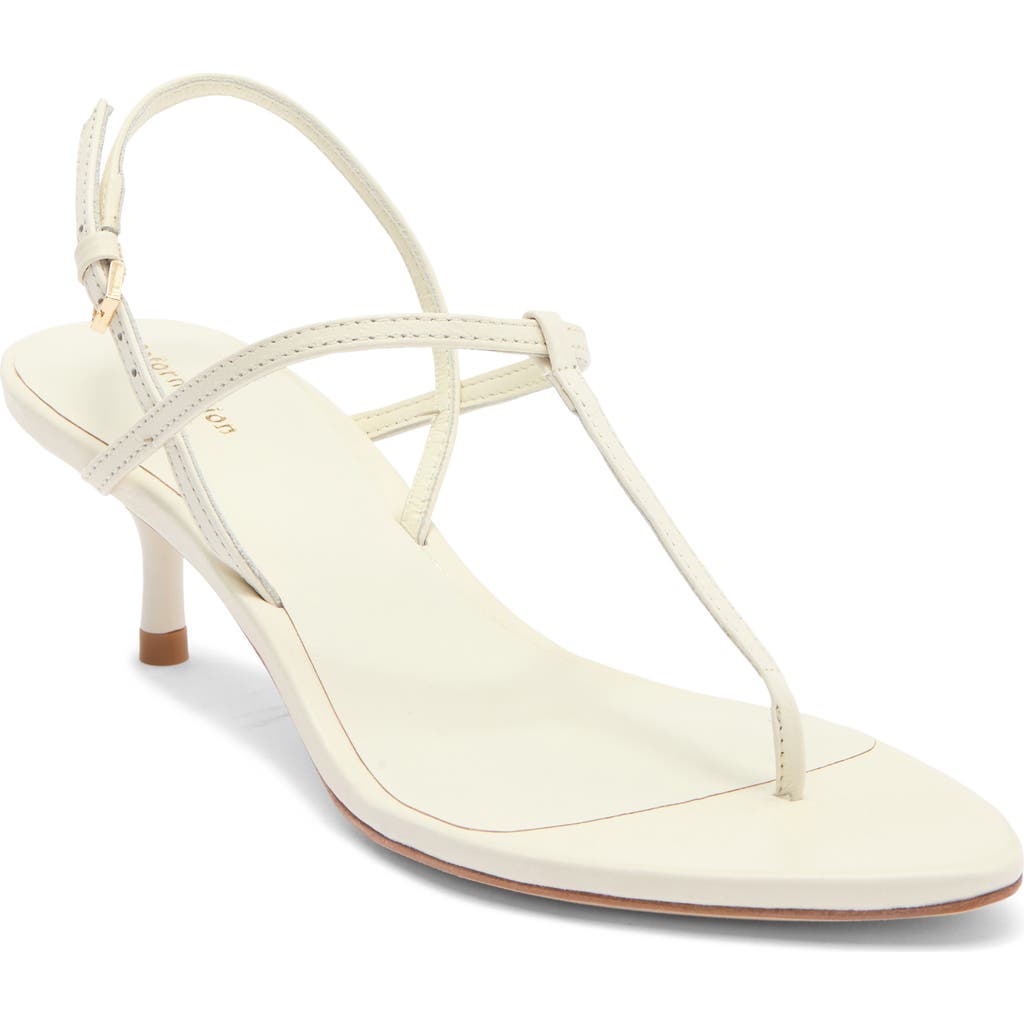 Reformation Delphine Kitten Heel Sandal In White