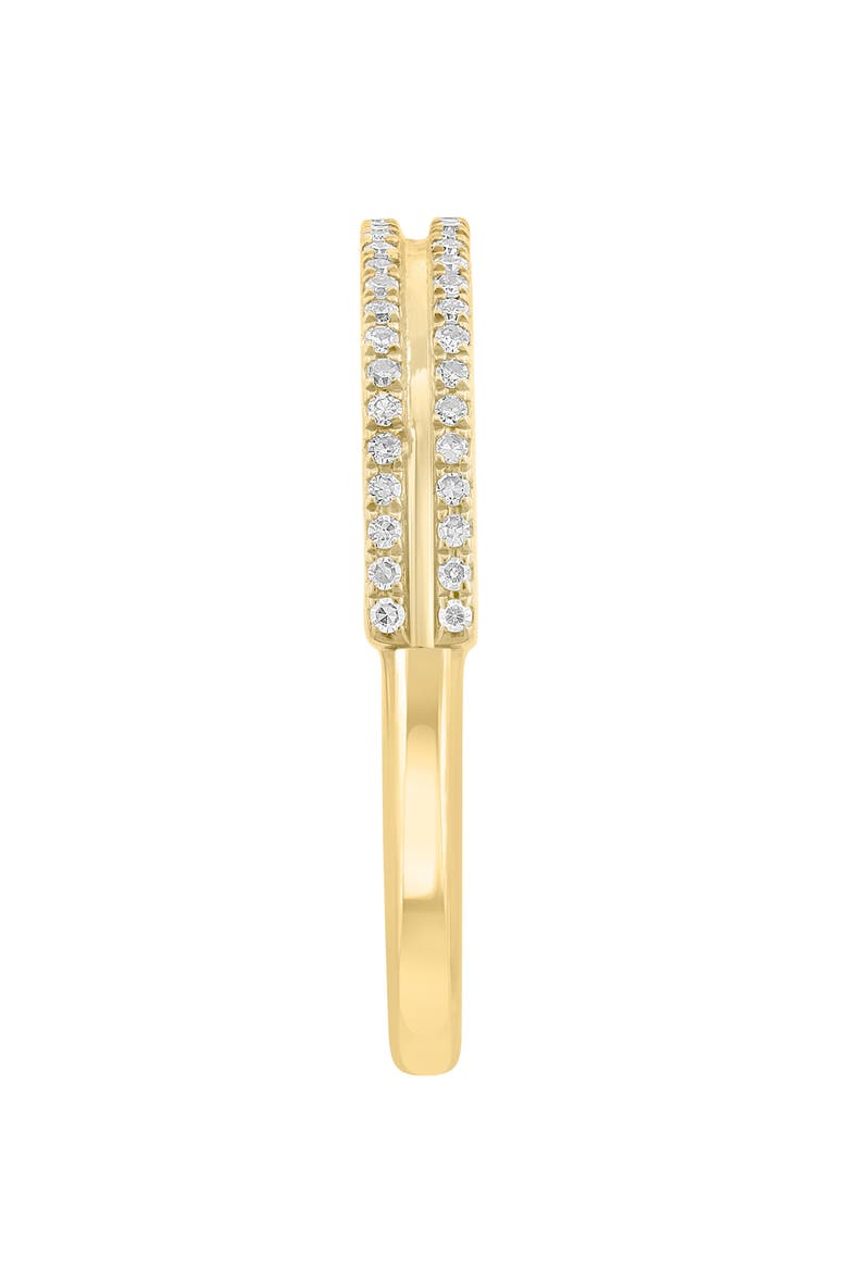 14K Gold Diamond Pavé Ring - 0.19ct., Alternate, color, YELLOW