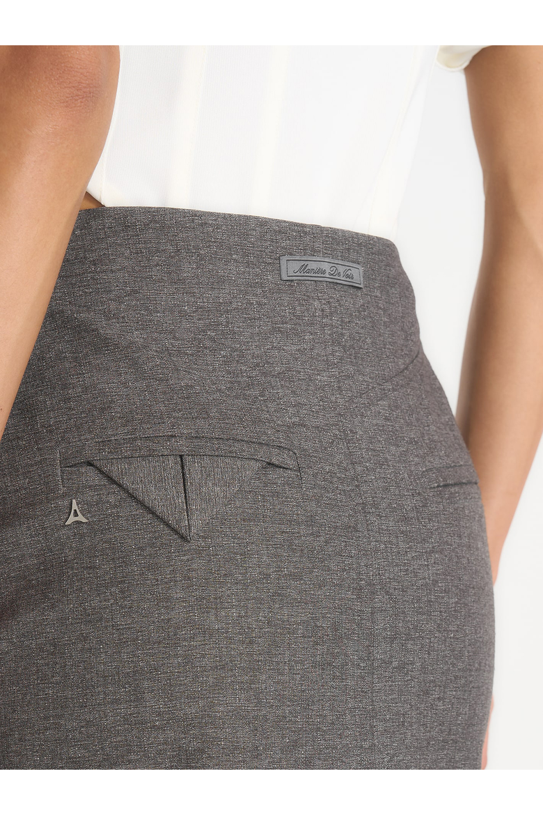Regine Maxi Skirt, Alternate, color, Marl Grey