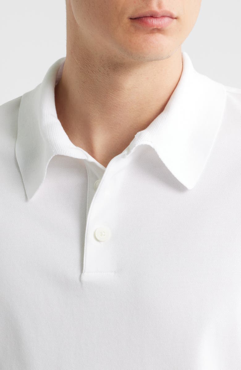 FRAME Cotton Pique Polo, Alternate, color, White
