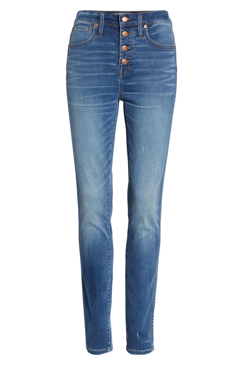 10-Inch High Waist Skinny Jeans, Alternate, color, RIZZO