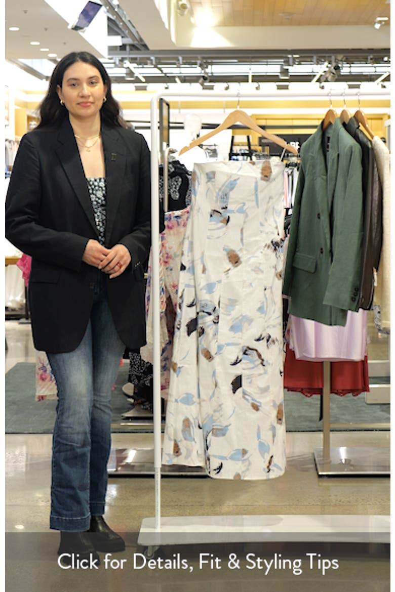 Rosalie Floral Cotton Strapless Maxi Dress video