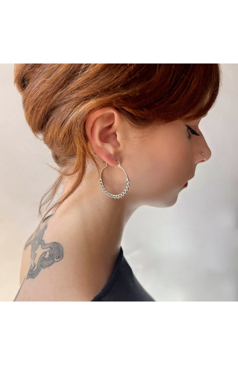 Astor & Orion Calla Hoops, Alternate, color, Silver
