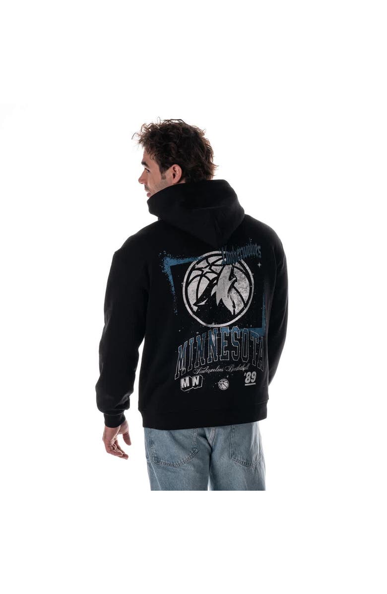 THE WILD COLLECTIVE Unisex The Wild Collective Black Minnesota Timberwolves Splatter Premium Hoodie, Alternate, color, Black