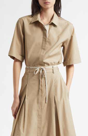 Vince Canvas Tape Button-Up Shirt