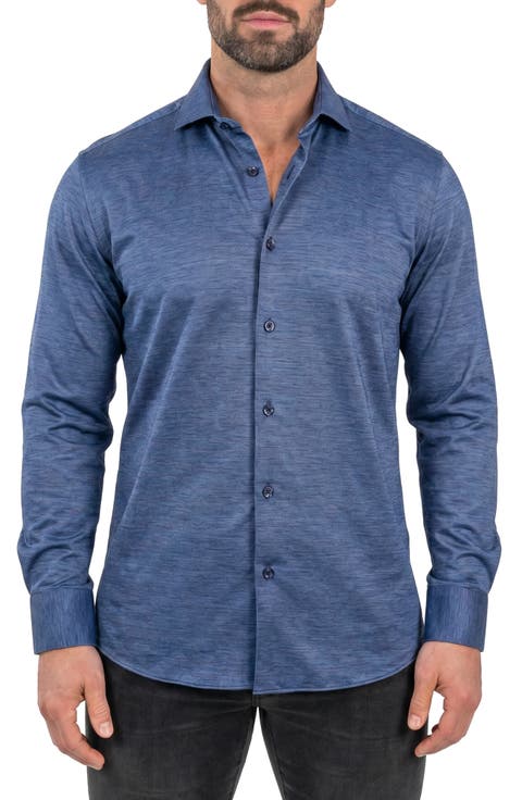 Einstein Contemporary Fit Button-Up Shirt