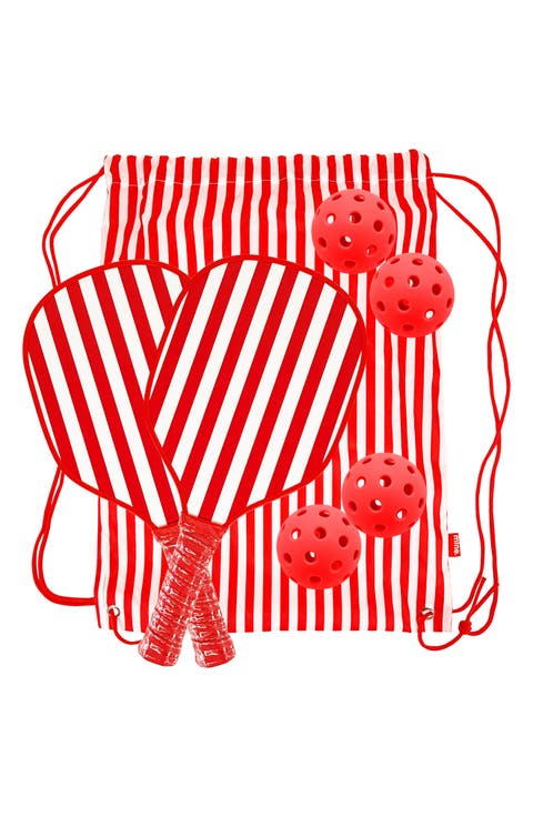 Cabana Stripes Pickleball Set