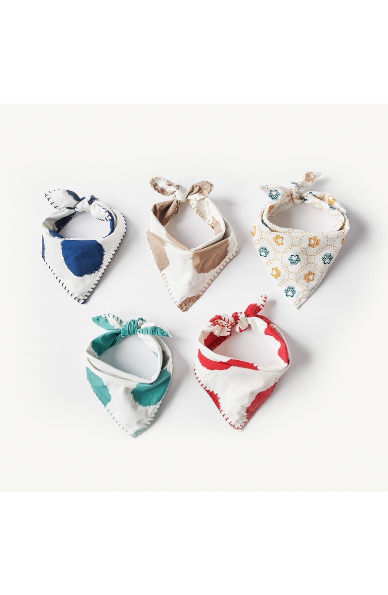 carol & frank Pet Scarf 1 Set/5, Main, color, White