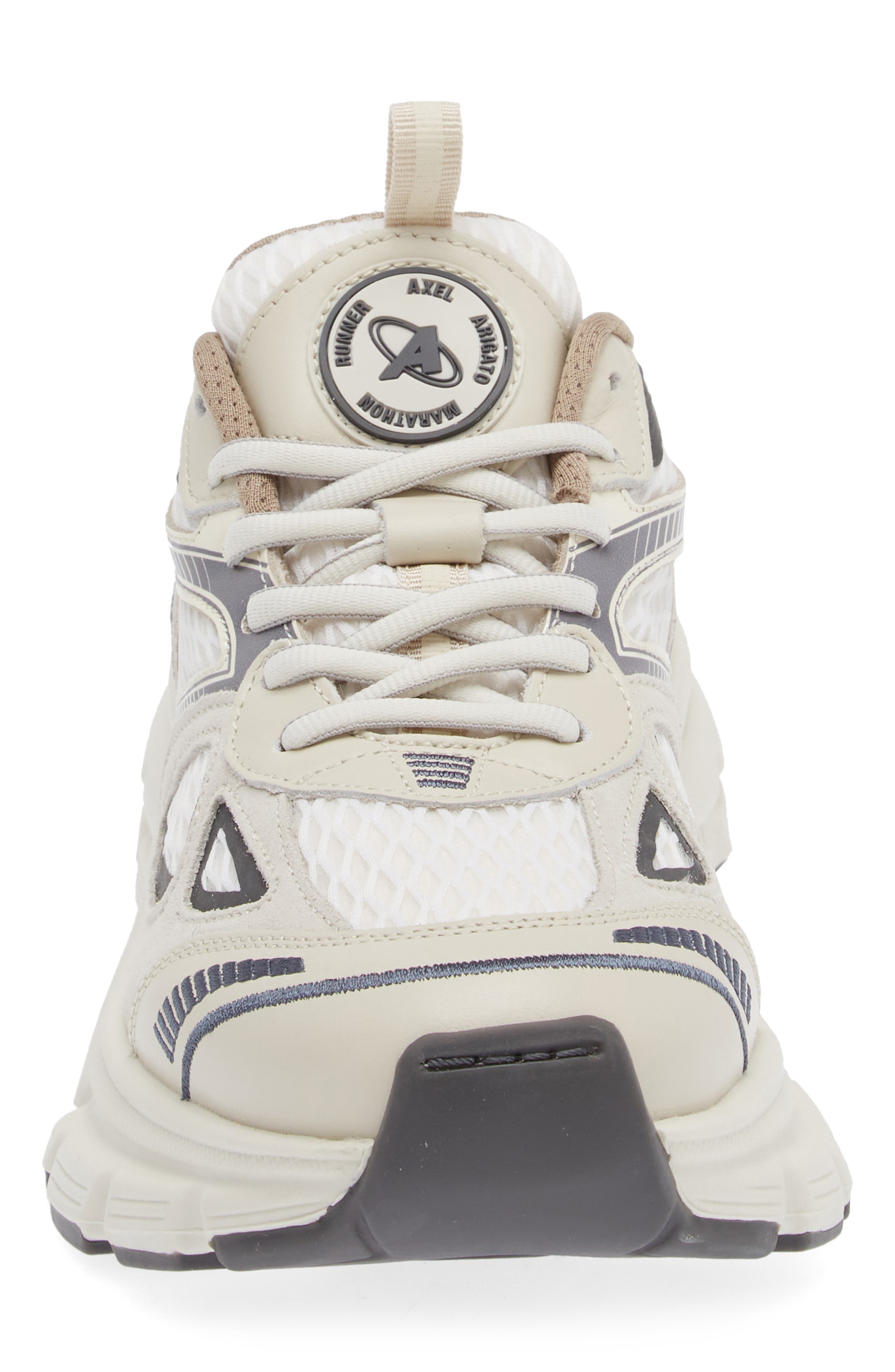 Marathon Runner Sneaker, Alternate, color, BEIGE / DARK GREY