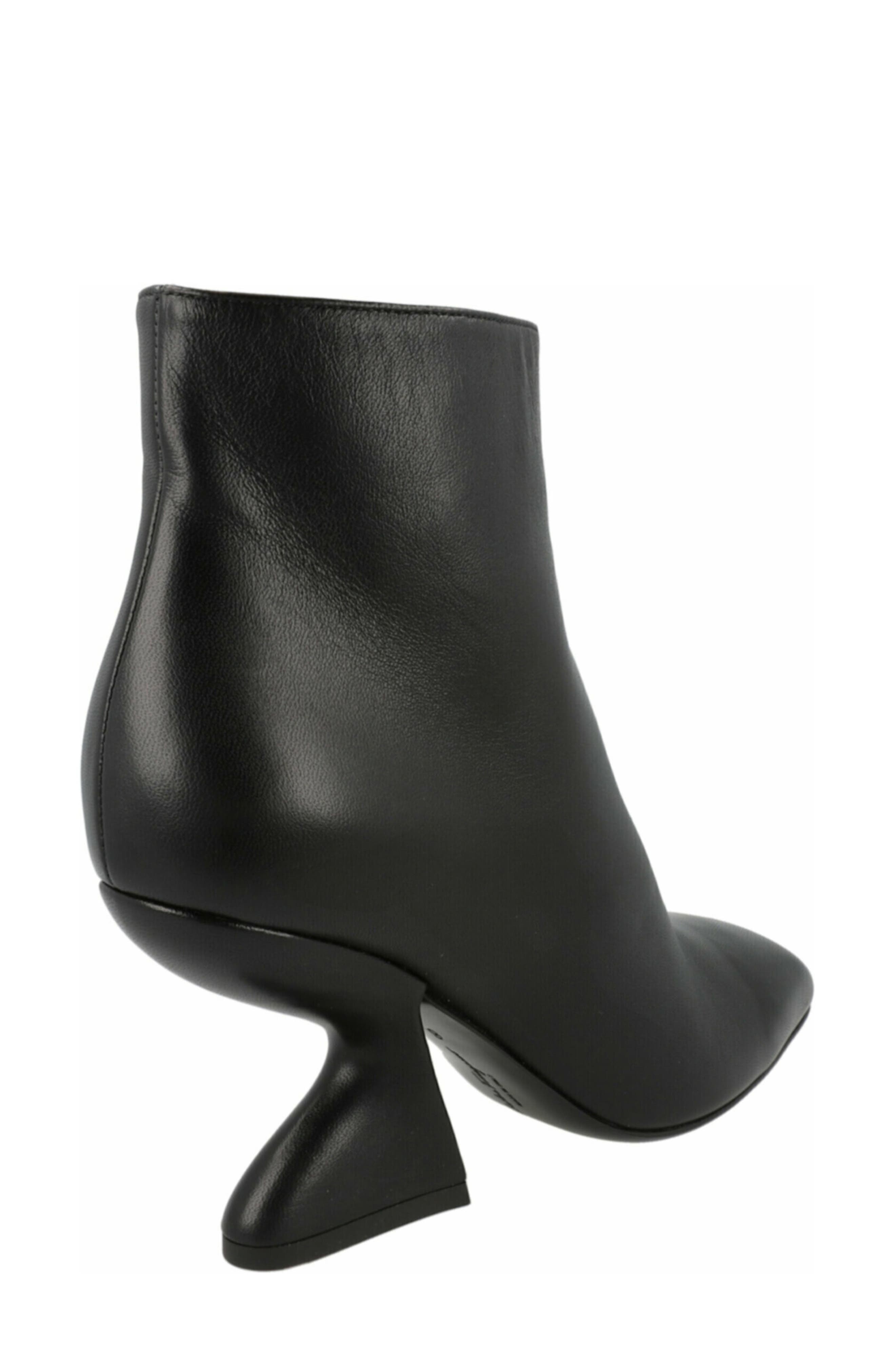 FERRAGAMO Sal Leather Boot, Alternate, color, Black